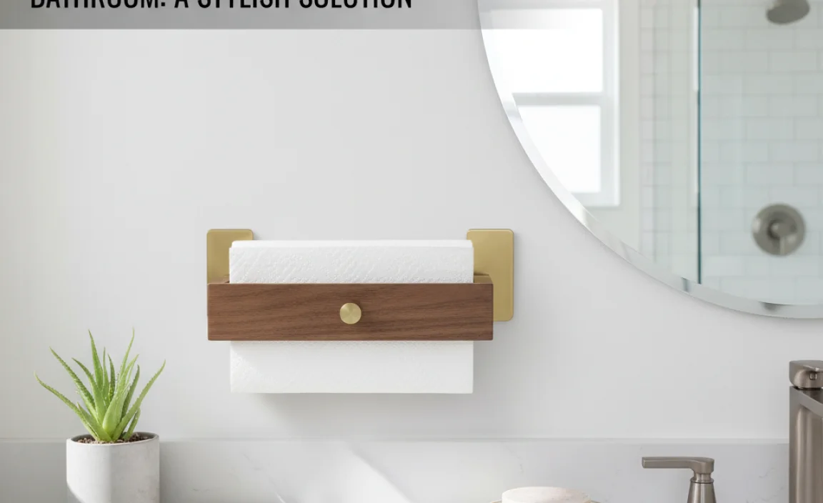 Hand Paper Towel Holder For Bathroom: A Stylish Solution