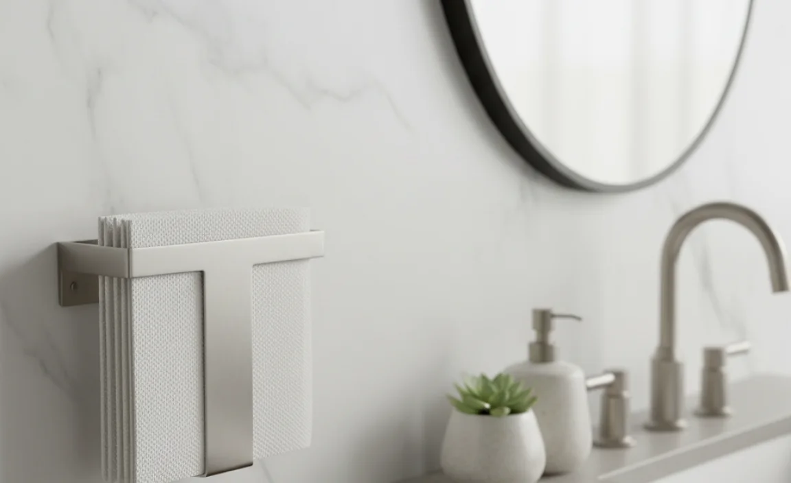 Hand Paper Towel Holder for Bathroom