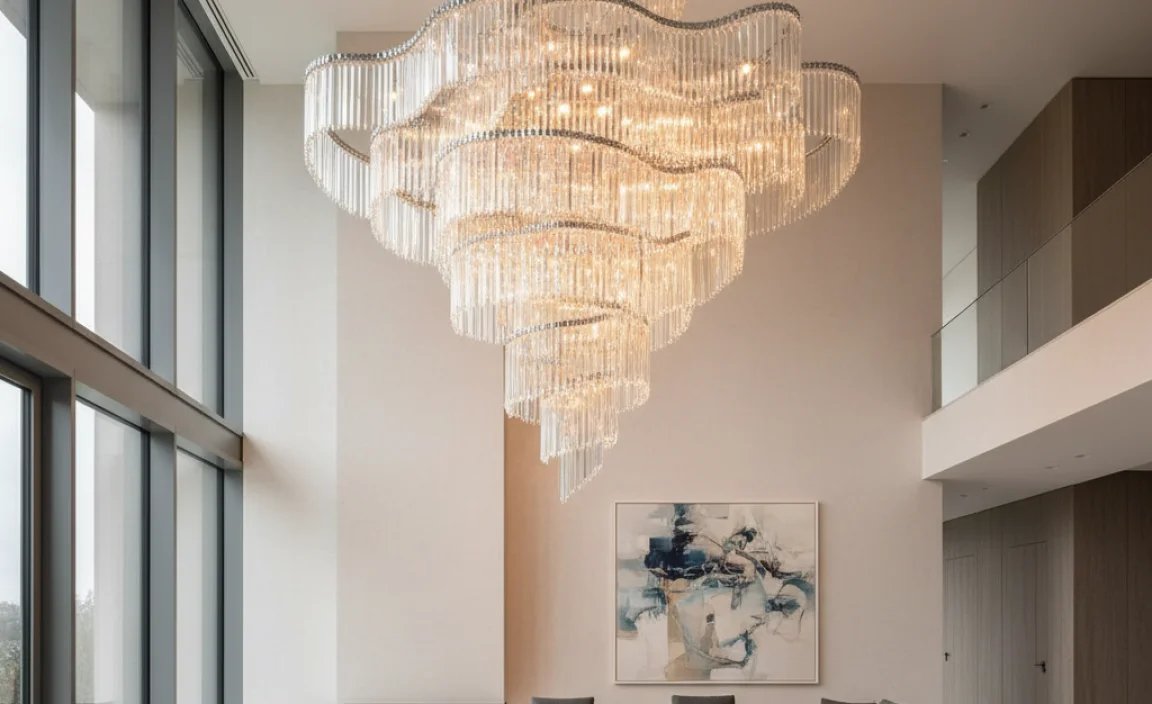 High Ceiling Chandelier for Living Room