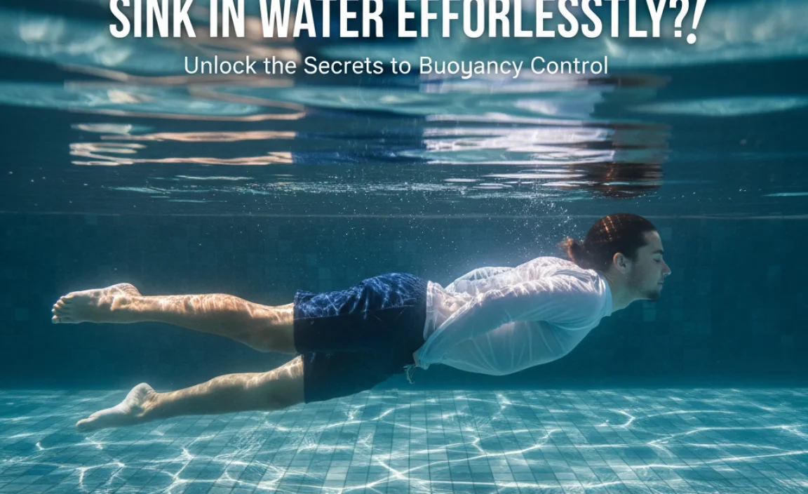How Do You Get Yourself To Sink In Water Effortlessly?
