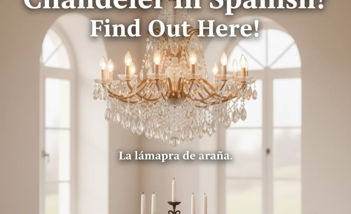 How Do You Say Chandelier In Spanish? Find Out Here!