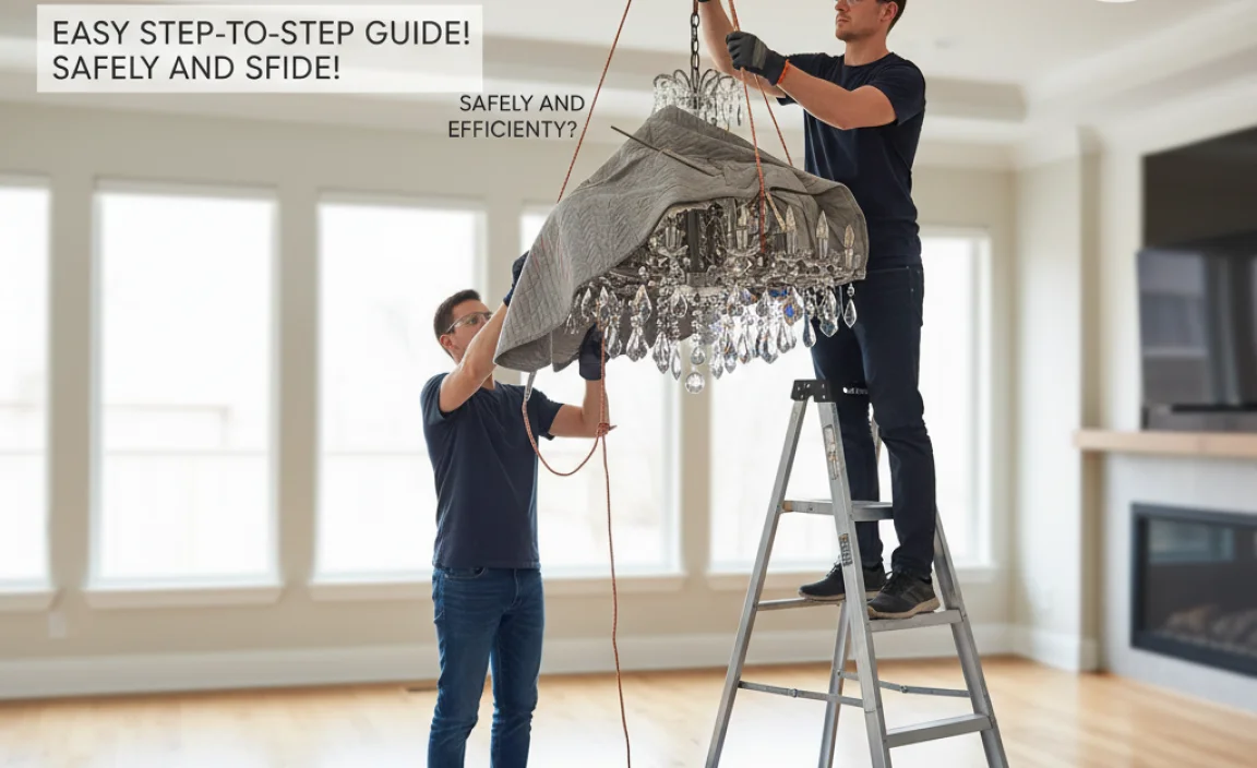 How Do You Take Down A Chandelier Safely And Efficiently?