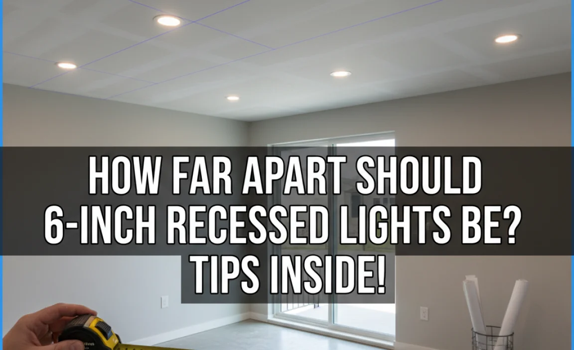 How Far Apart Should 6-Inch Recessed Lights Be? Tips Inside!