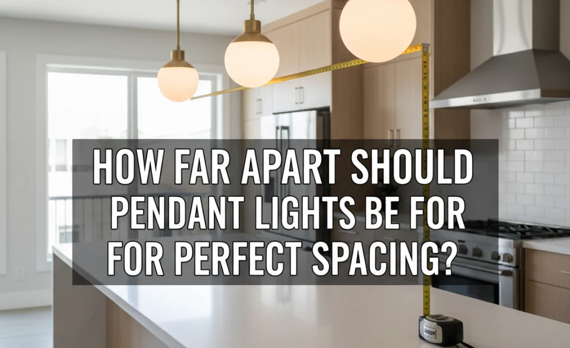 How Far Apart Should Pendant Lights Be For Perfect Spacing?