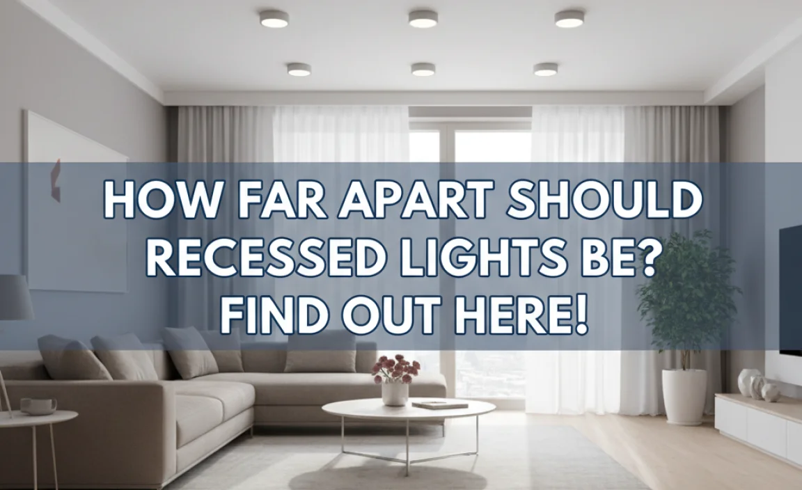 How Far Apart Should Recessed Lights Be? Find Out Here!
