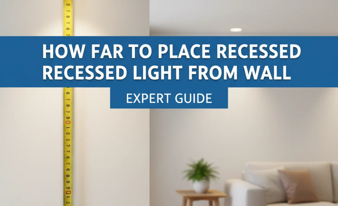 How Far To Place Recessed Light From Wall: Expert Guide