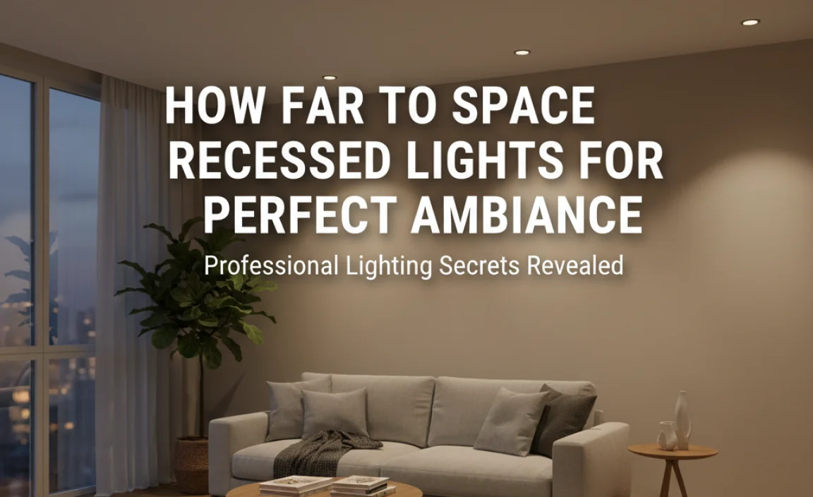 How Far To Space Recessed Lights For Perfect Ambiance