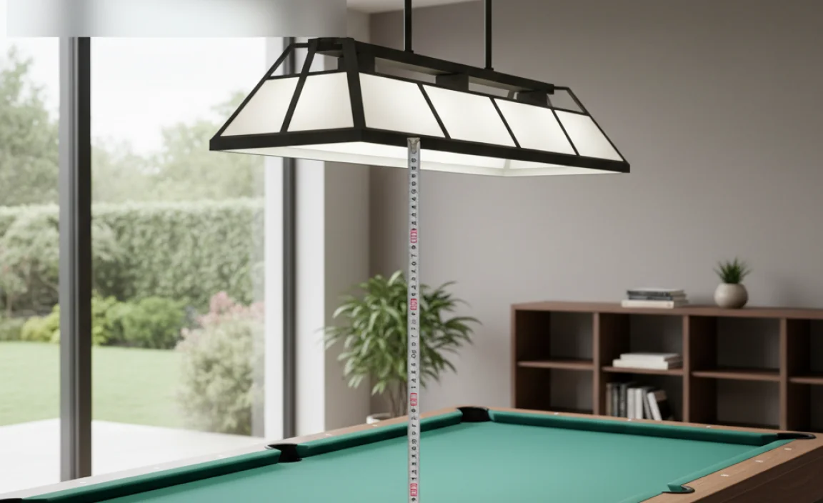 How High Should A Light Be Above A Pool Table?