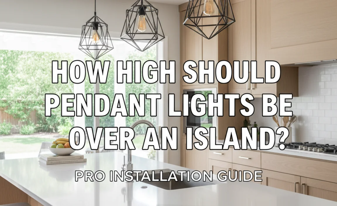 How High Should Pendant Lights Be Over An Island?