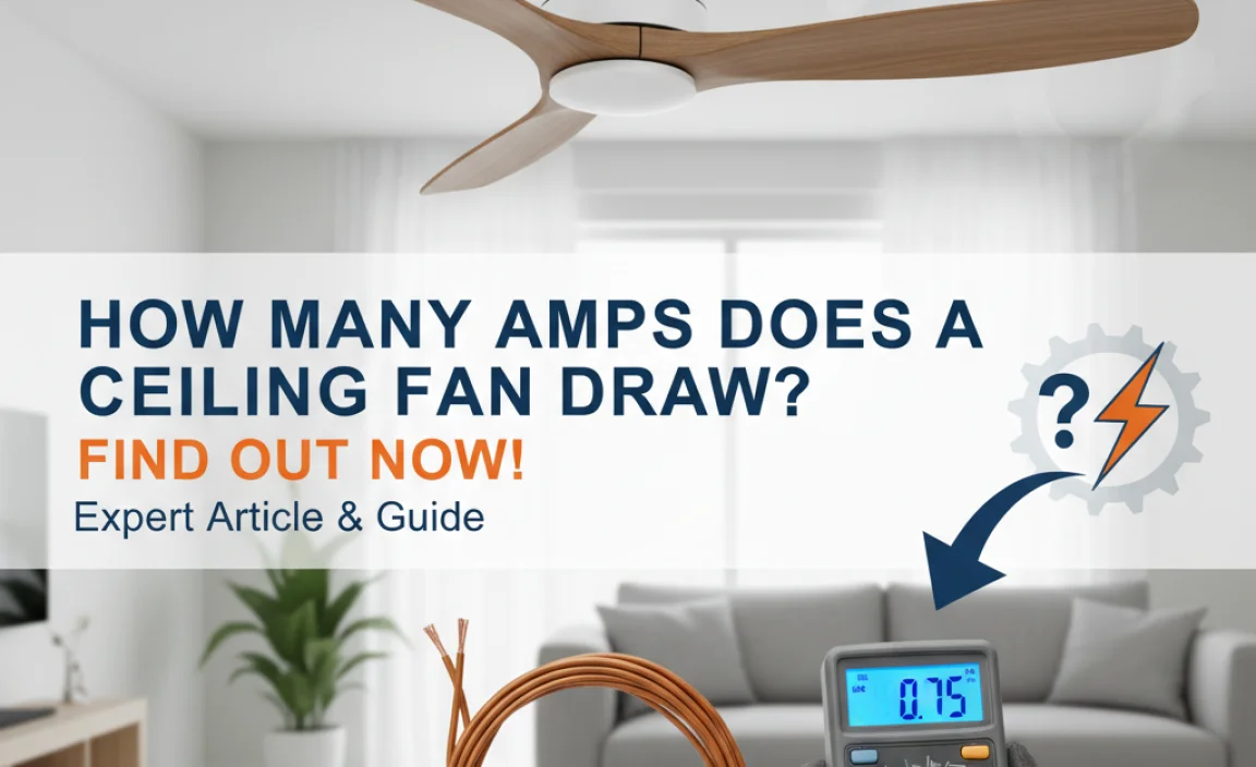 How Many Amps Does a Ceiling Fan Draw?