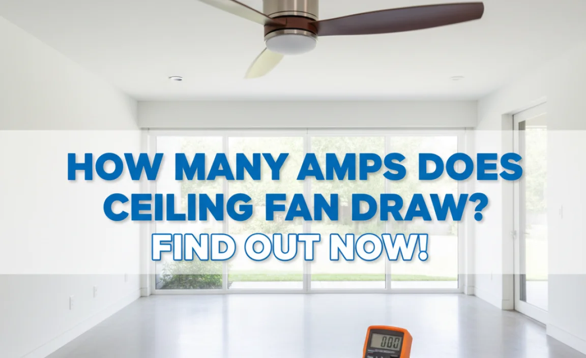 How Many Amps Does Ceiling Fan Draw? Find Out Now!