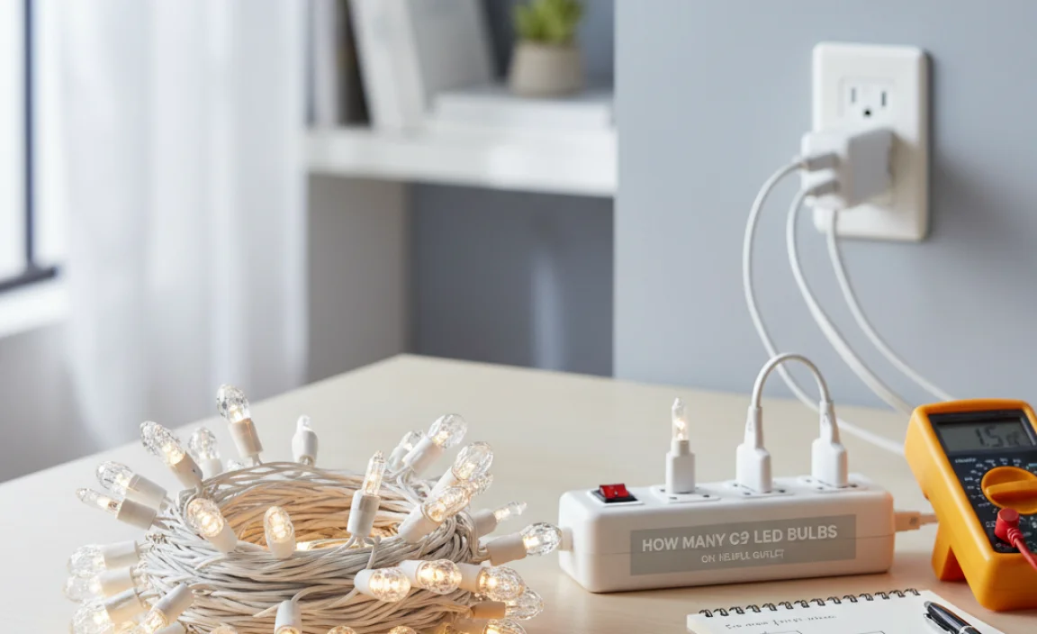 How Many C9 Led Bulbs On One Outlet: A Helpful Guide