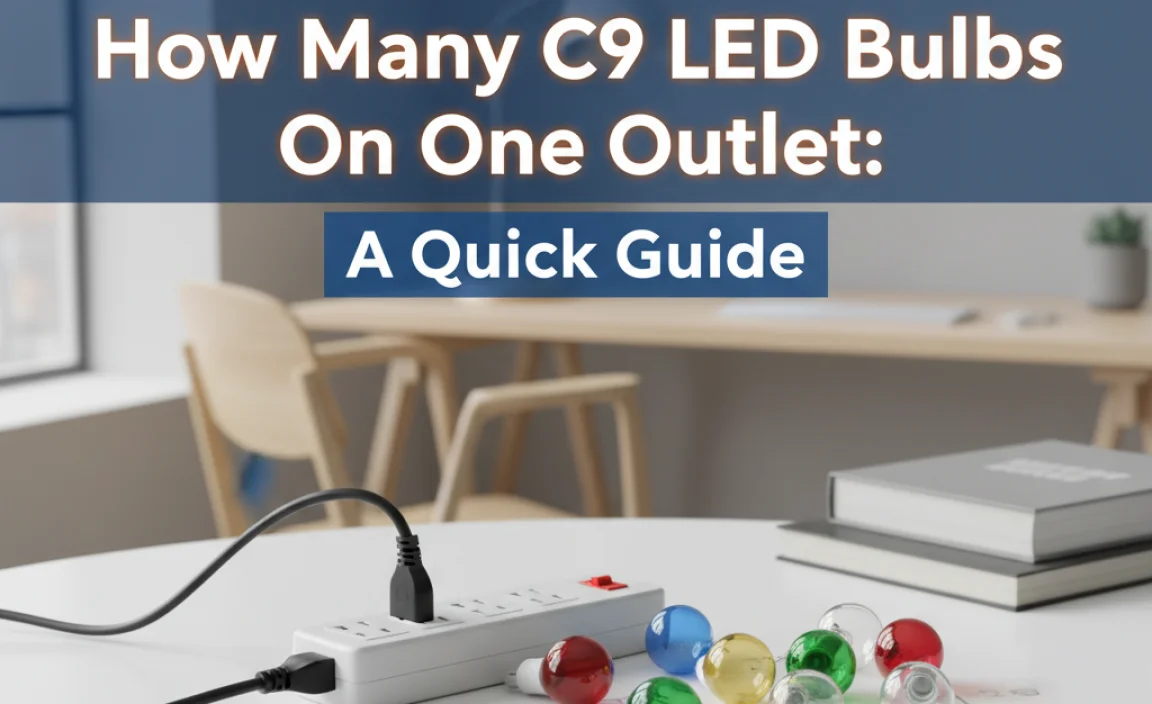 How Many C9 Led Bulbs On One Outlet: A Quick Guide