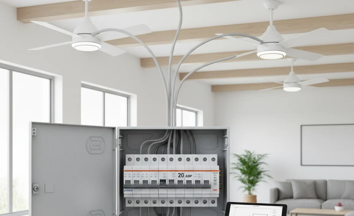 How Many Ceiling Fans On A 20 Amp Circuit: A Guide