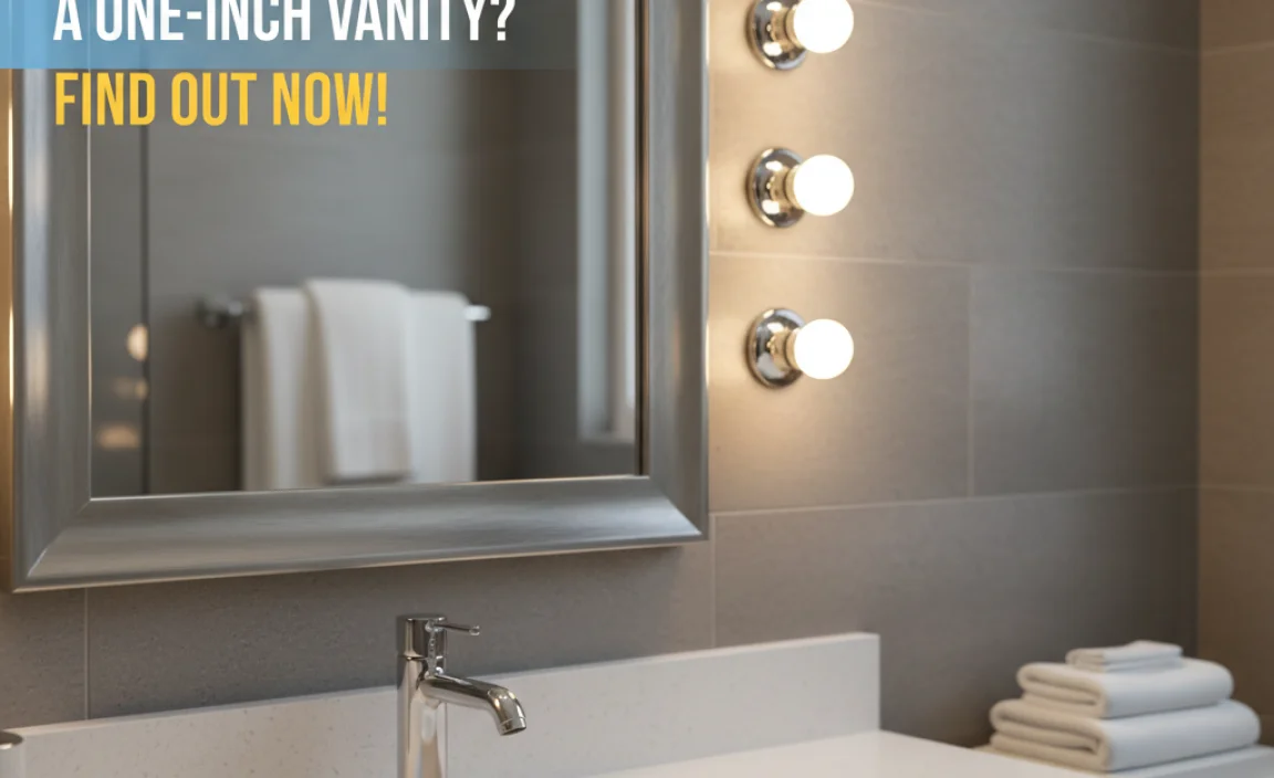 How Many Lights Go Over a One-Inch Vanity
