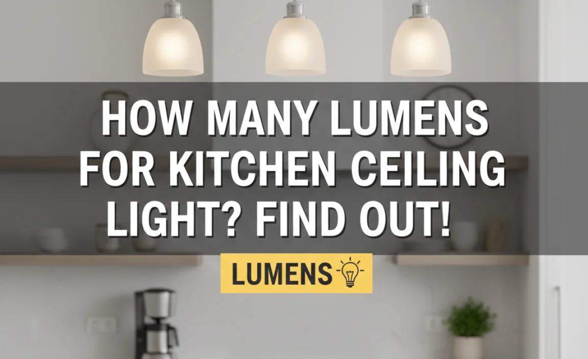 How Many Lumens For Kitchen Ceiling Light? Find Out!
