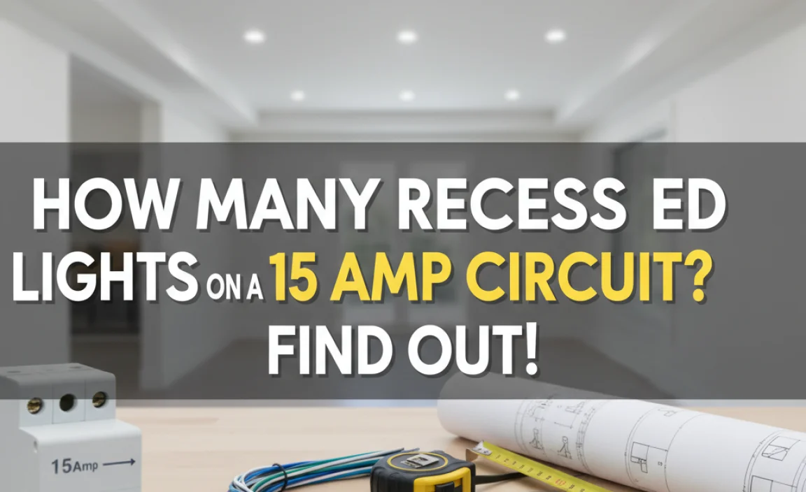 How Many Recessed Lights On A 15 Amp Circuit? Find Out!