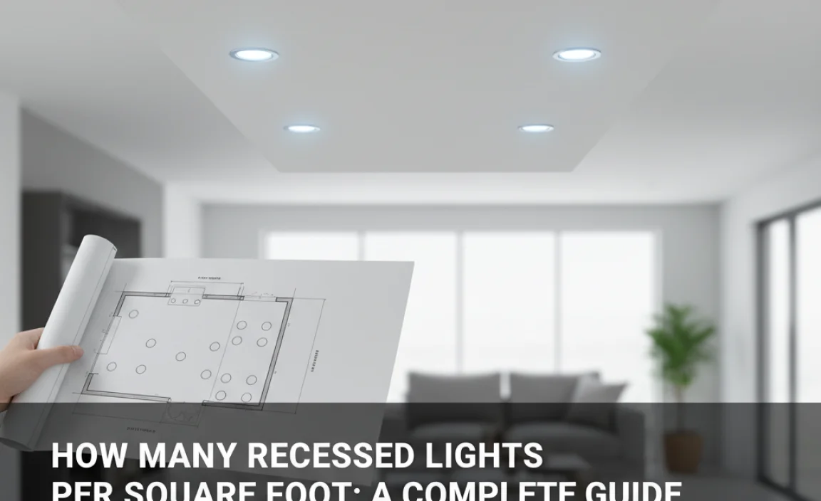 How Many Recessed Lights Per Square Foot: A Complete Guide