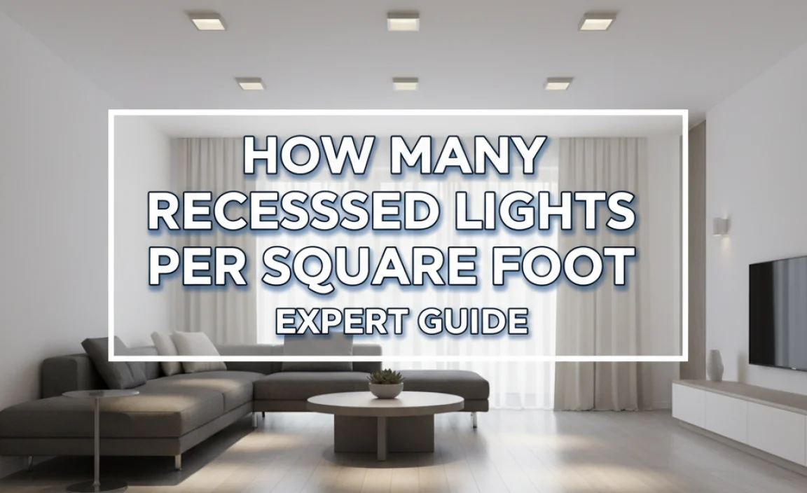 How Many Recessed Lights Per Square Foot: Expert Guide