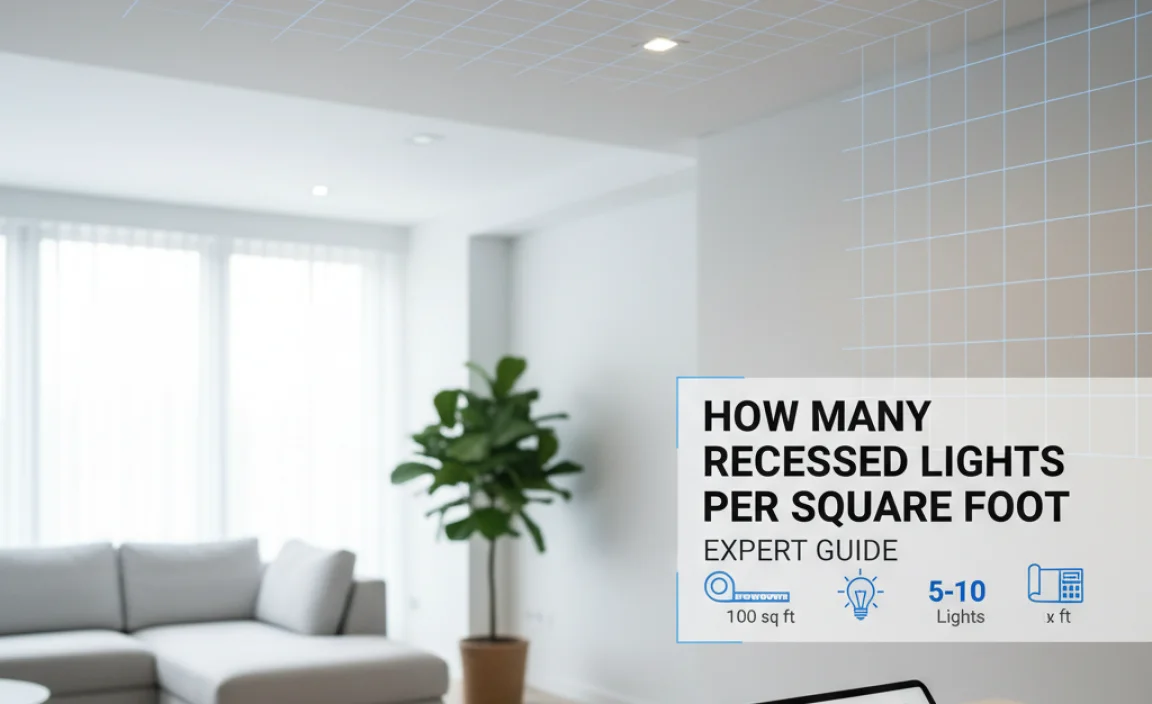 How Many Recessed Lights Per Square Foot