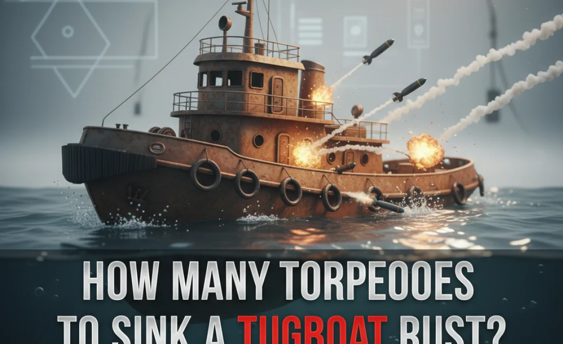 How Many Torpedoes To Sink A Tugboat Rust? Find Out!