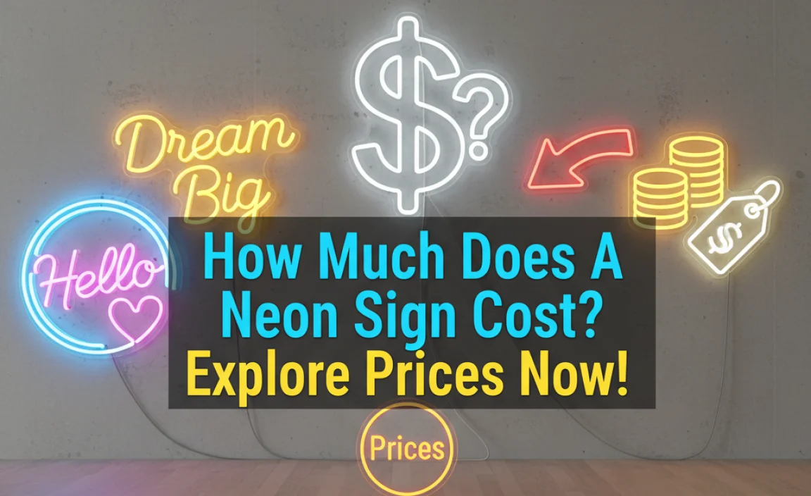 How Much Does A Neon Sign Cost? Explore Prices Now!
