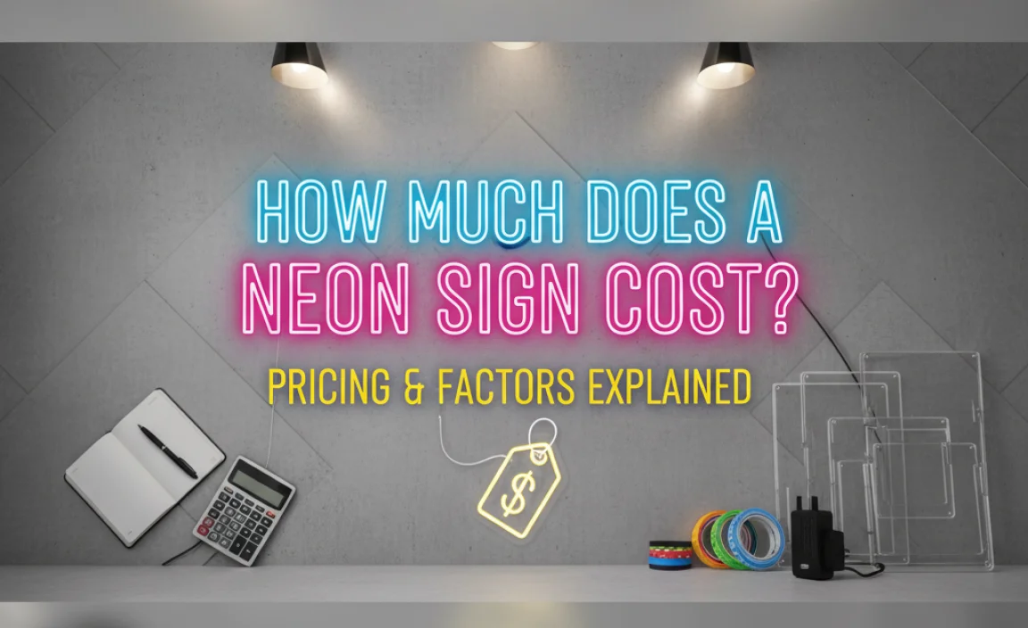 How Much Does A Neon Sign Cost: Pricing And Factors Explained