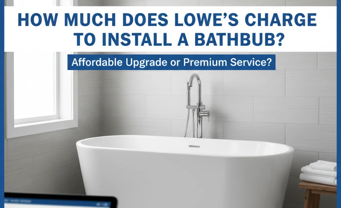 How Much Does Lowe’s Charge to Install a Bathtub?