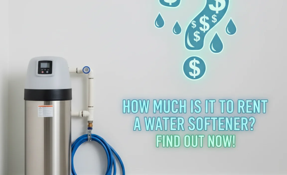 How Much is it to Rent a Water Softener?