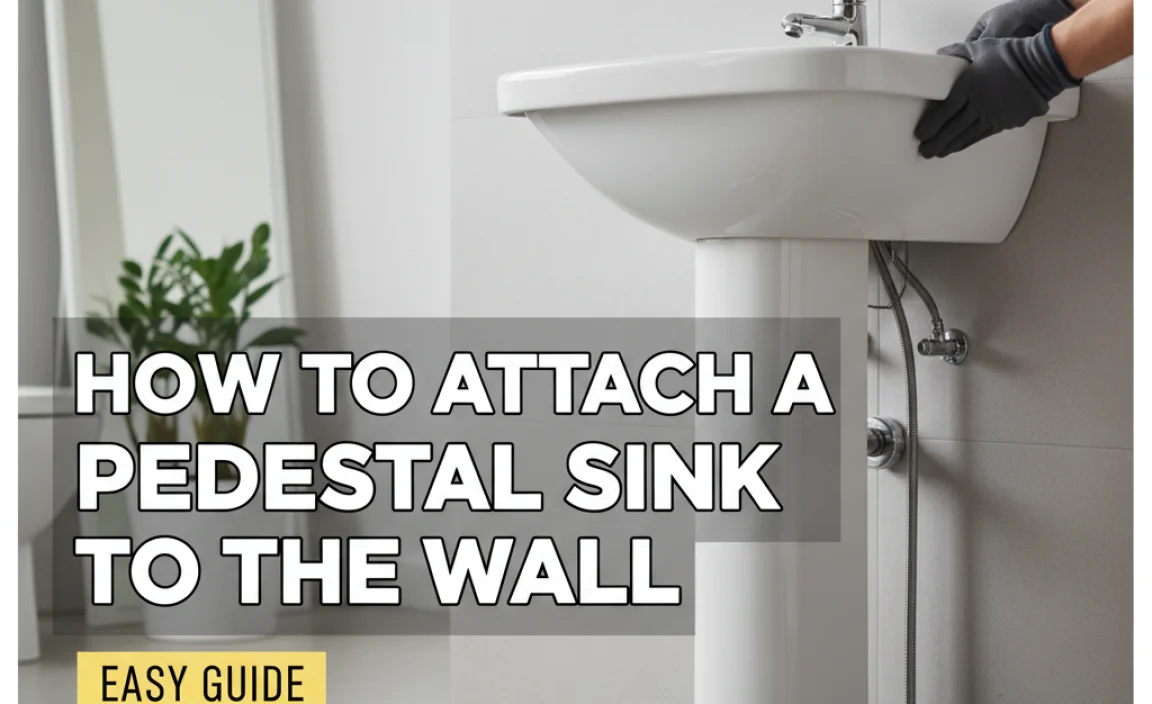 How To Attach A Pedestal Sink To The Wall: Easy Guide