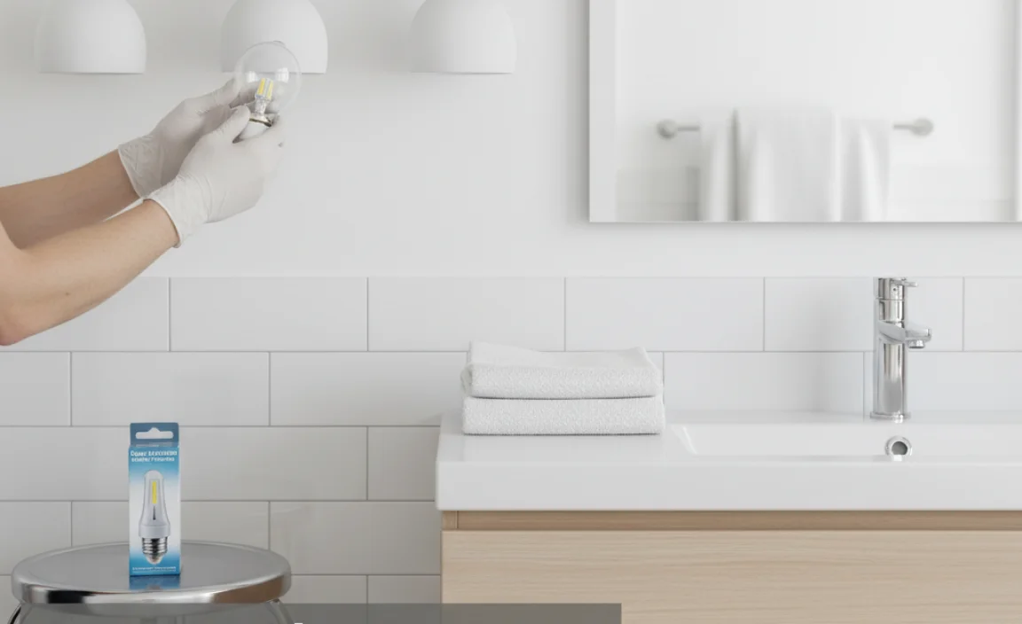 How to Change Bathroom Light Bulb