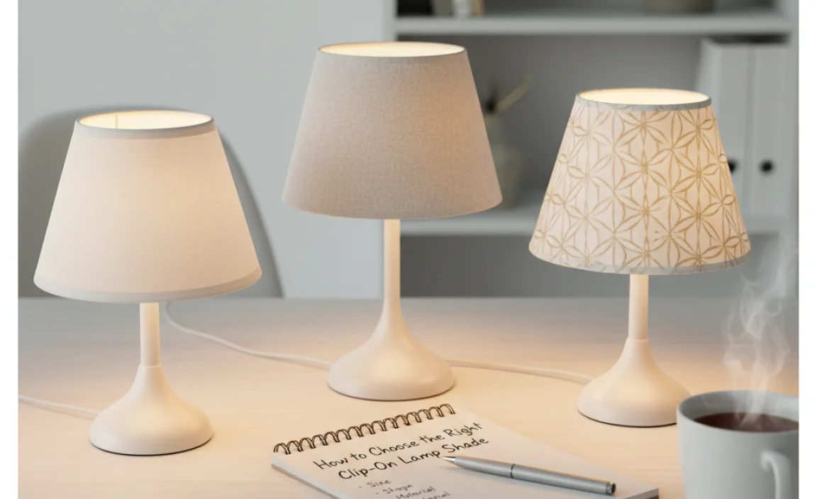 How to Choose the Right Clip On Lamp Shade