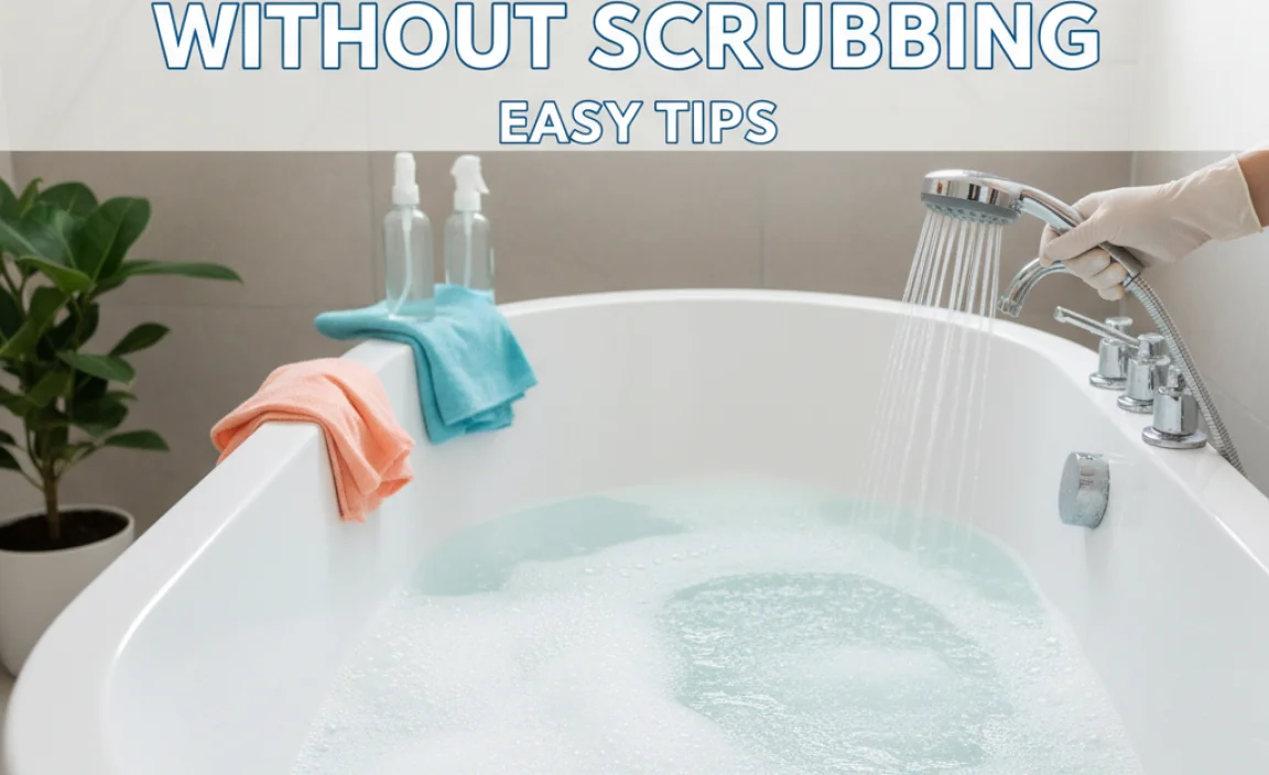How To Clean A Bathtub Without Scrubbing: Easy Tips