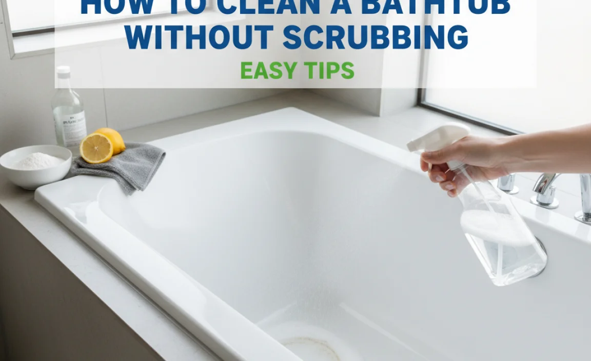 How to Clean a Bathtub Without Scrubbing