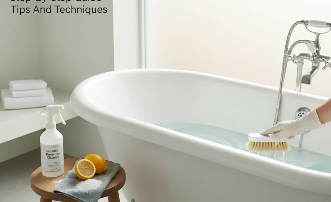 How To Clean A Porcelain Bathtub: Tips And Techniques