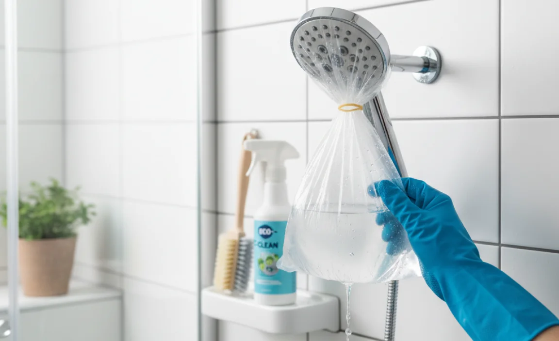 How To Clean A Showerhead Without Removing It Easily
