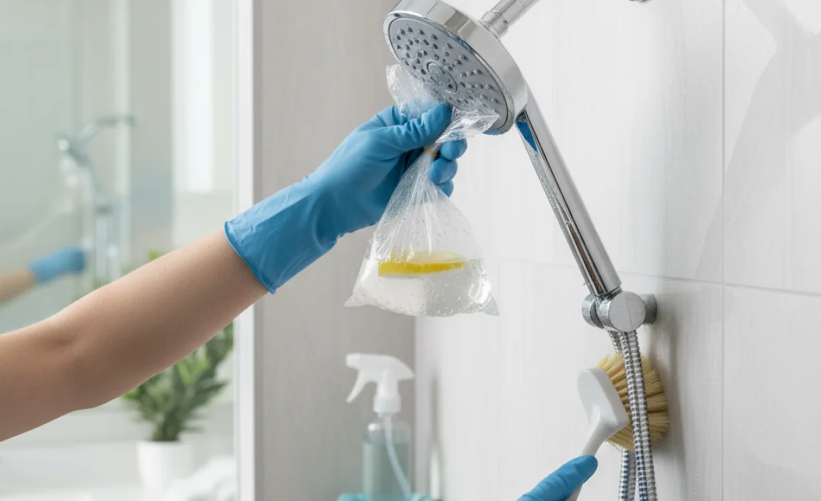 How to Clean a Showerhead Without Removing It
