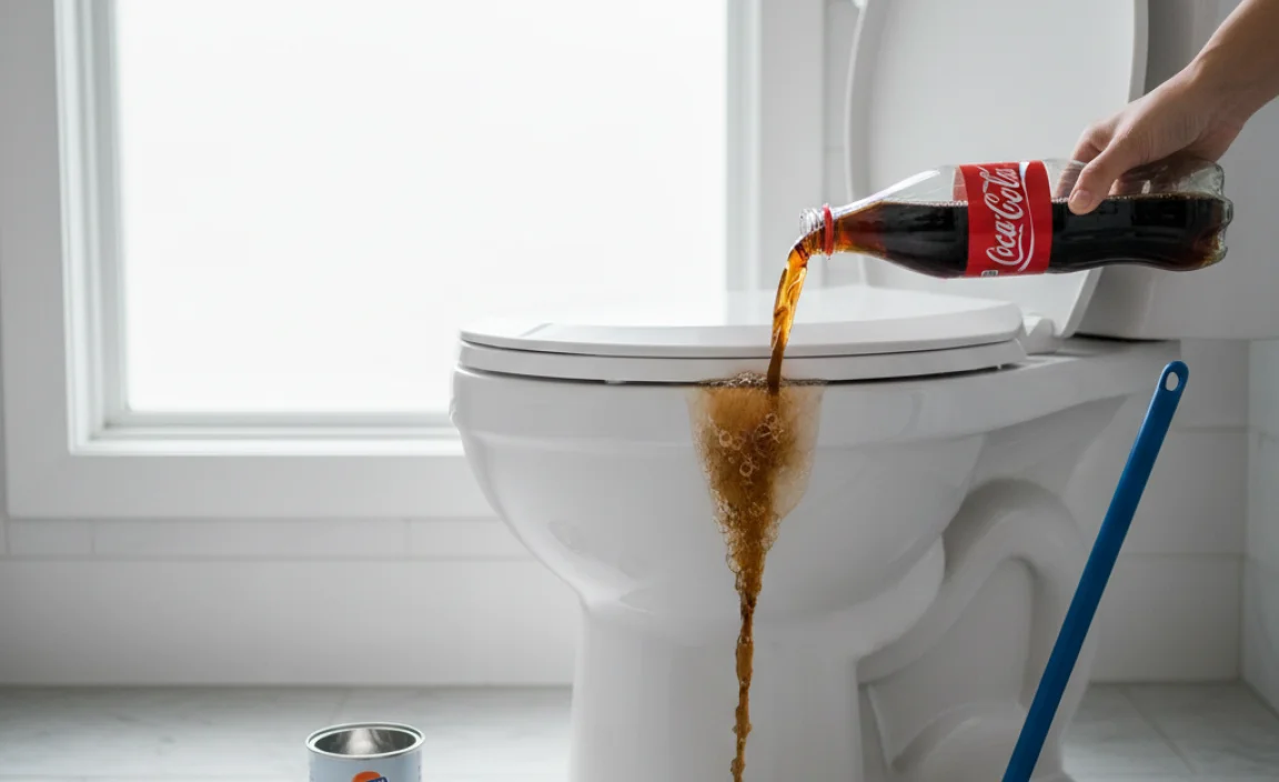 How to Clean a Toilet with Coke