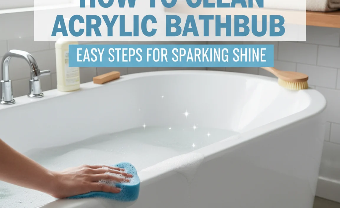 How To Clean Acrylic Bathtub: Easy Steps For Sparkling Shine