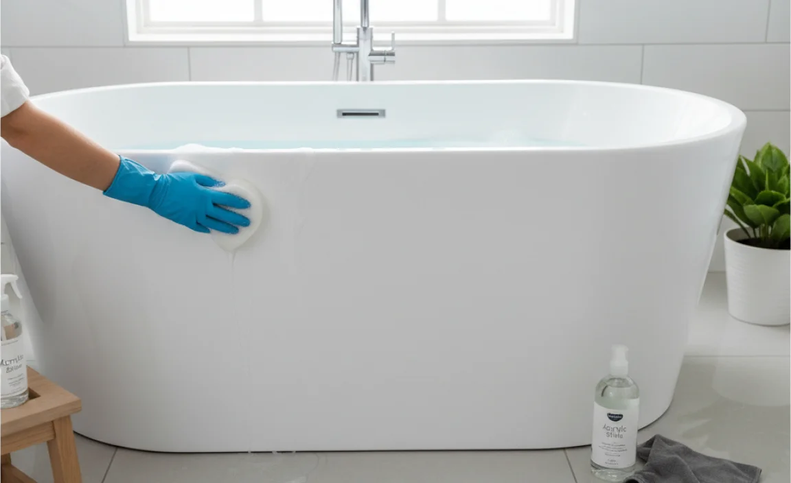 How to Clean Acrylic Bathtub