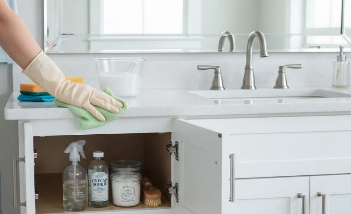 How to Clean Bathroom Cabinets