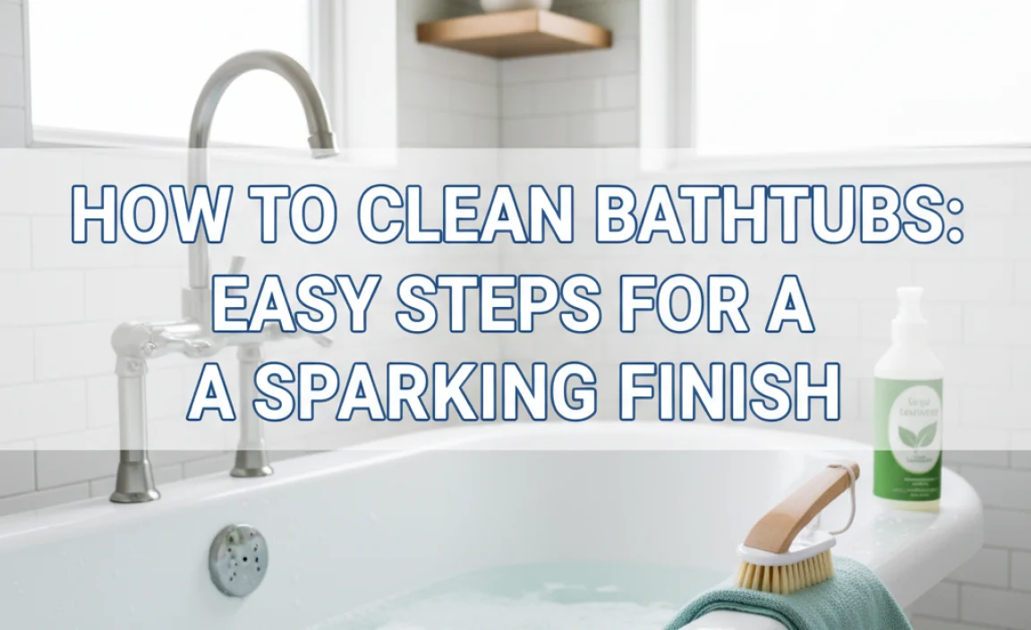 How To Clean Bathtubs: Easy Steps For A Sparkling Finish