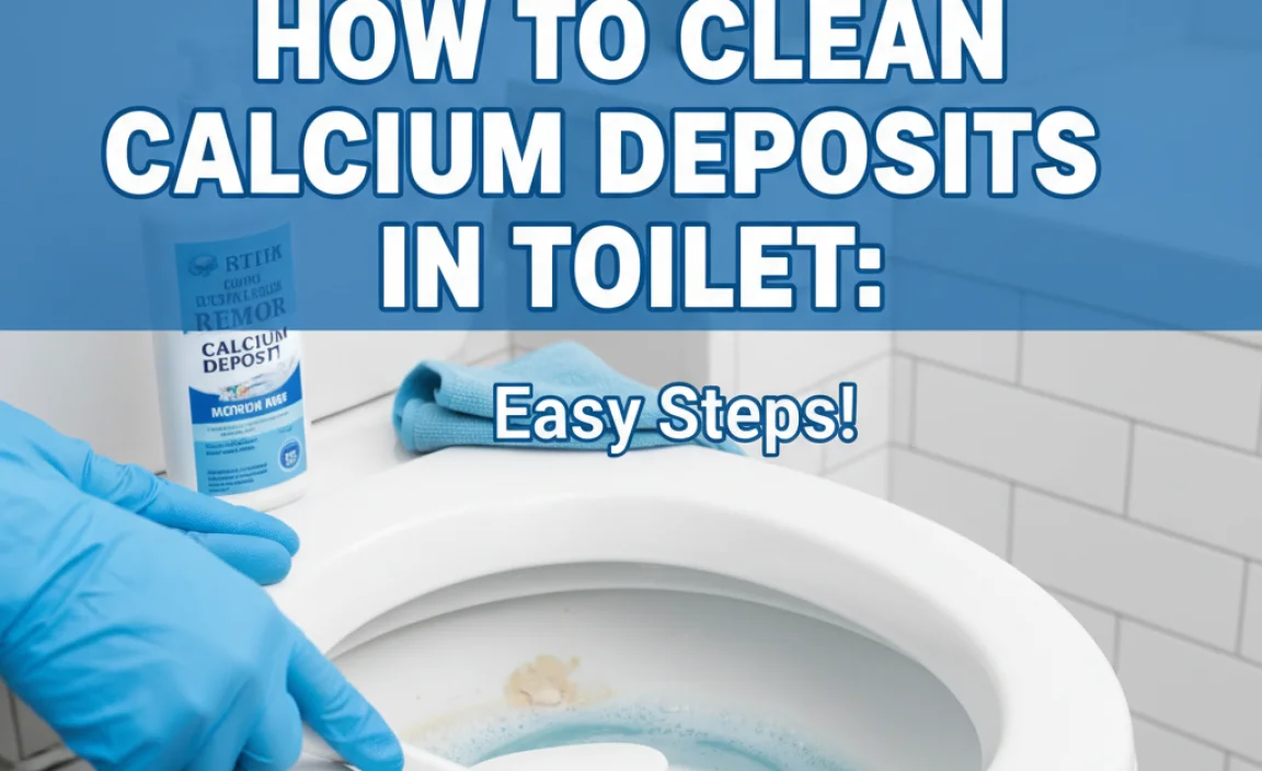 How To Clean Calcium Deposits In Toilet: Easy Steps!