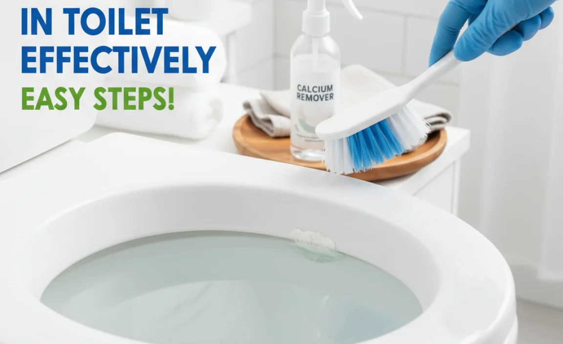 How To Clean Calcium Deposits In Toilet Effectively