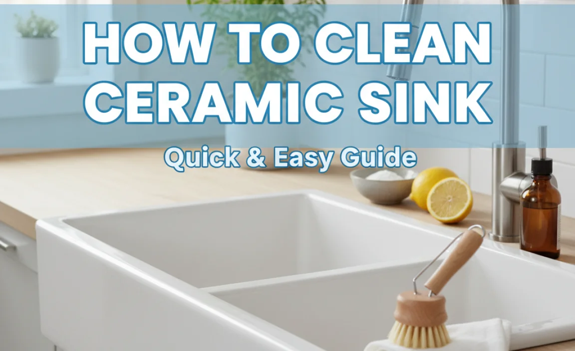 How To Clean Ceramic Sink: Quick & Easy Guide