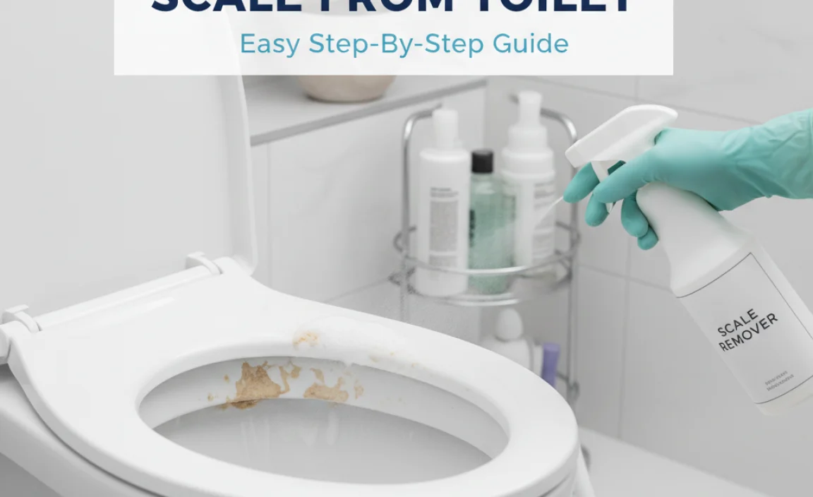 How to Clean Scale from Toilet
