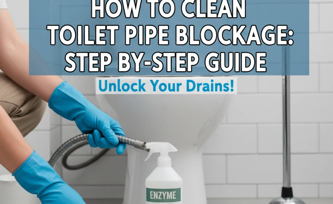 How To Clean Toilet Pipe Blockage: Step-By-Step Guide