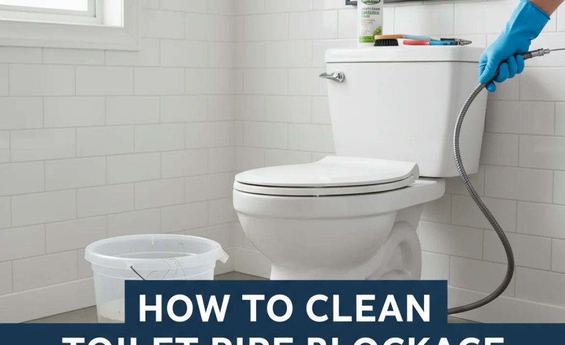 How to Clean Toilet Pipe Blockage