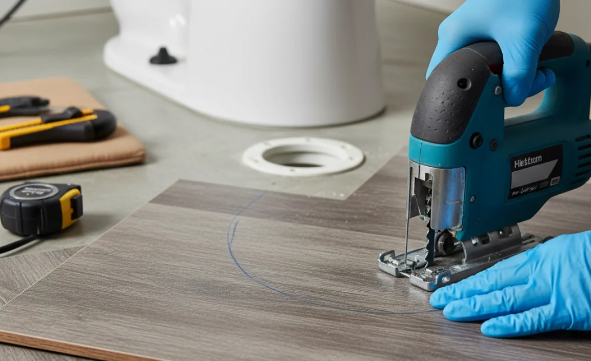 How To Cut Flooring Around Toilet: A Step-By-Step Guide