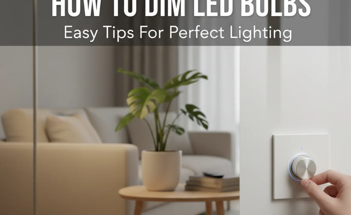 How To Dim Led Bulbs: Easy Tips For Perfect Lighting